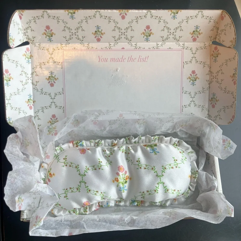 Hill House Ruffle Silk Eye Mask - Picture 3 of 7